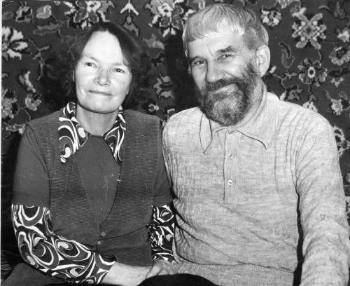 Б.Скобельцын с женой